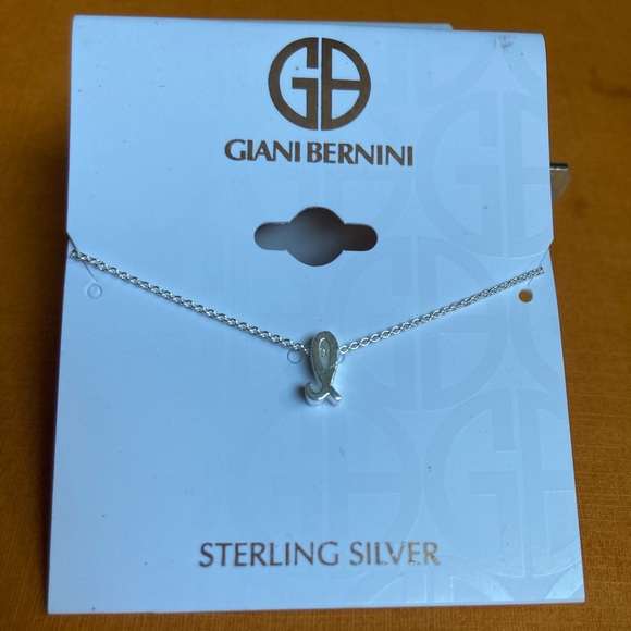 Giani Bernini Sterling Silver I Initial Necklace
